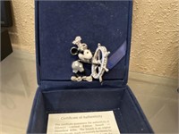 Swarovski pin of Steamboat Mickey