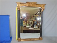 Decorated Beveled Glass Mirror