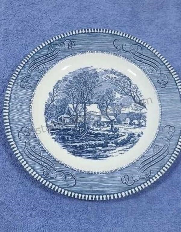 Currier & Ives collector plate.  "The Old Grist