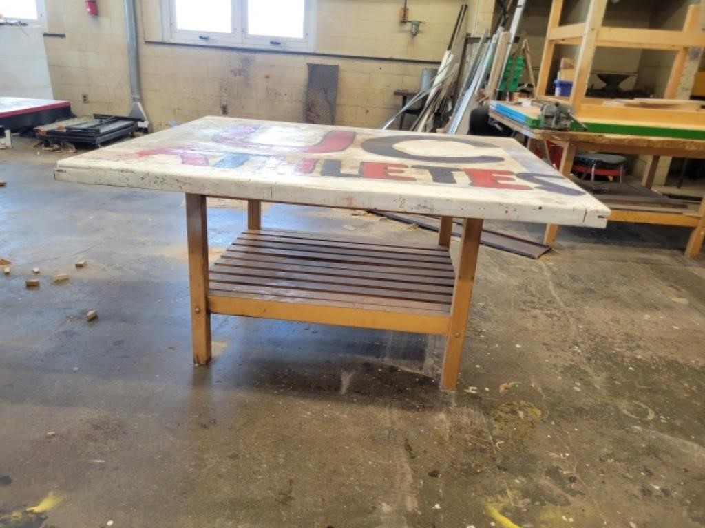 Heavy Duty Wooden Work Table