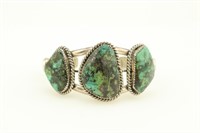 Native American Sterling & Turquoise Bracelet