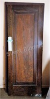 Victorian Interior Wood Panel Swinging Door