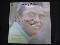 JOHNNY MATHIS SIGNED ALBUM COVER COA