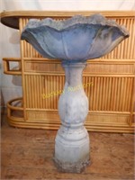 Concrete Bird Bath 32" high 23" dia