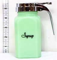 Jadeite syrup pitcher