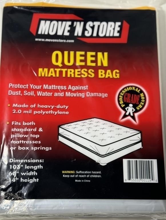 Move N Store Queen Mattress Bag Profressional!
