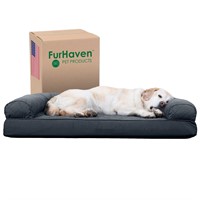 Furhaven Cooling Gel Dog Bed for Large Dogs w/ Rem