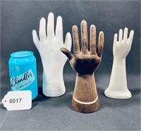VTG Porcelain & Bronze Hands