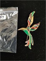 VTG Hummingbird Brooch