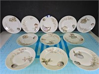 set of 11 Limoges Haviland & Co plates