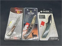 (3) Folding & Hunting Knives in Factory Packs