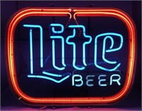 Vintage Miller Lite Beer Neon Sign