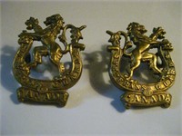 RARE WW2 VETERANS GUARD OF CANADA COLLAR DOGS