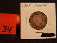 1903 P US Quarter 90% Silver