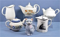 6pc. Teapots incl. Hall