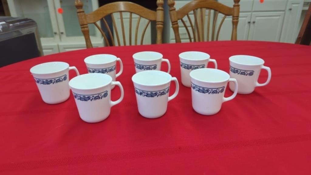 8 CORNING WARE CUPS