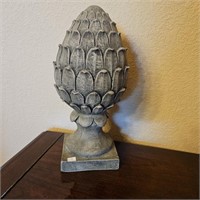 Distressed Artichoke Finial Decor Piece