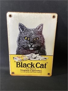 Black Cat Cigarettes Porcelain Sign