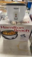 Rice Cooker & Hamilton Beach Crock Pot