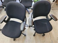 2 ADJUSTABLE OFFICE CHAIRS