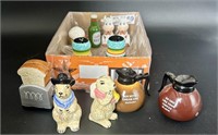Beer, coffee, cows, toaster  Collectible Salt and