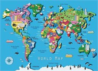 Ravensburger World Map Puzzle (60-Piece)