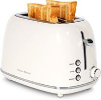 SEAL   2 Slice Toaster Roter Mond Retro Stainless