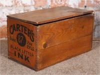 A Carter's Black Ink Crate, addressed to Fort