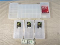 6 Stowaway Compartment Boxes, 5 Small, 1 Large