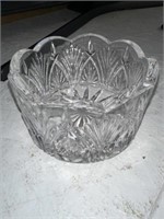 CRYSTAL GLASS CANDY DISH