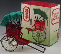 RICKSHAW TOY MADE IN HONG KONG LARGE WITH BOX