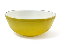 Vintage Pyrex yellow mixing bowl, 10 1/4” diam.