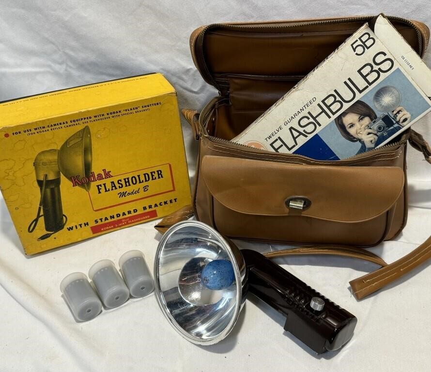Kodak Flashholders with Film & Bulbs- Original Box