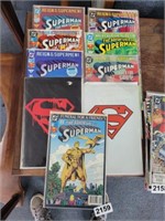 9 SUPERMAN COMICS