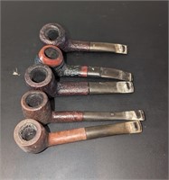 5 Pc. Vintage Wooden Pipes