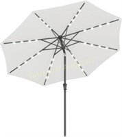 SONGMICS 9 ft Solar Patio Umbrella  32 LED