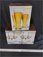 Wine and Pilsner glass sets