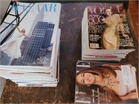 Magazines- Harper's Bazaar, Vogue, Elle