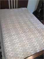 72" x 72" crocheted bedspread