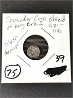 Crusader Coin Shield of King Bela I 1131-1141