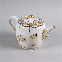 GEORGIAN CAUGHLEY PORCELAIN TEAPOT