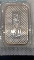 One ounce .999 fine silver bar