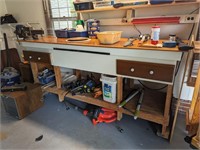 Large Wood Work Shop Table