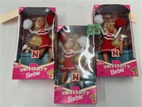 University of Nebraska Barbie Cheerleading Dolls