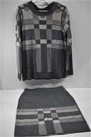 Pendleton Ladies Soft Wool Sweater & Skirt Set SzM