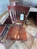 *EACH*WOOD CAFE CHAIRS (DISTRESSED)