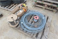 Assorted Electric Fencing Wire, With Insulators