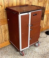 Medical Cabinet on Wheels with Keys