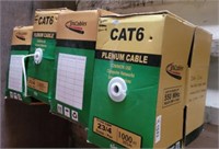 GROUP CAT 6 CABLE, SOME ARE PARTIAL BOXES