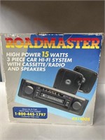 Roadmaster 3 piece car hi-fi system with